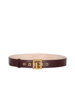 BALMAIN KARUNG LEATHER P-BELT