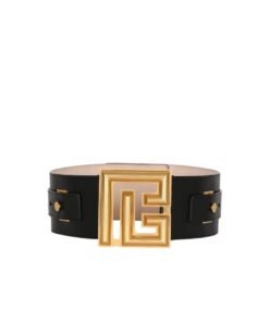 BALMAIN LEATHER P-BELT