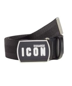 DSQUARED2 BE ICON PLAQUE BELT