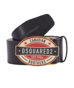 DSQUARED2 D2 CANADIAN BROTHERS PLAQUE BELT