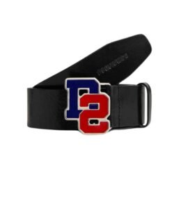 DSQUARED2 D2 COLLEGE PLAQUE BELT
