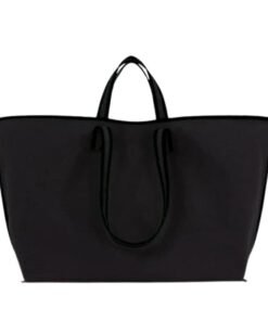 LA GARCONNE KASSL CANVAS TOTE — BLACK / OIL BORDEAUX