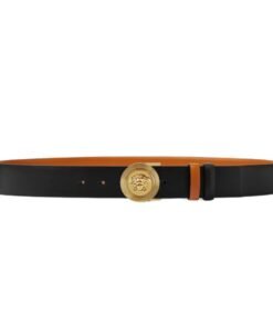 VERSACE MEDUSA BIGGIE REVERSIBLE LEATHER BELT 4 CM