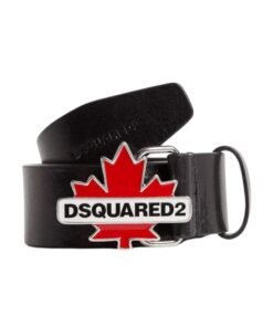 DSQUARED2 LEAF PLAQUE BELT