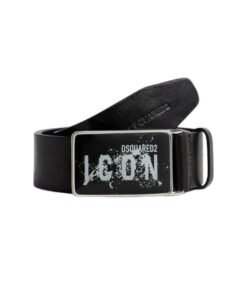 DSQUARED2 ICON SPLASH PLAQUE BELT