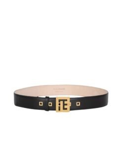 BALMAIN LEATHER P-BELT