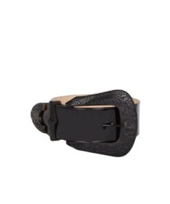 BALMAIN PATENT LEATHER WESTERN BELT