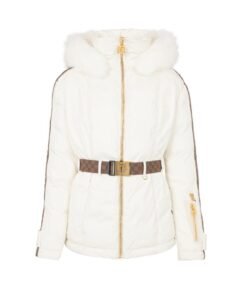 BALMAIN PB DOWN JACKET WITH BELT