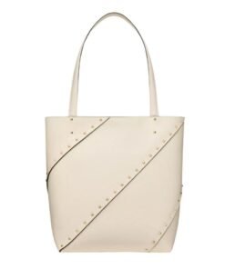 VALENTINO GARAVANI ROCKSTUD WISPY SHOPPING BAG IN CALFSKIN