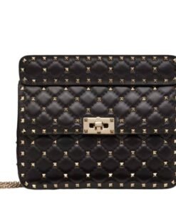 VALENTINO GARAVANI MEDIUM NAPPA ROCKSTUD SPIKE BAG